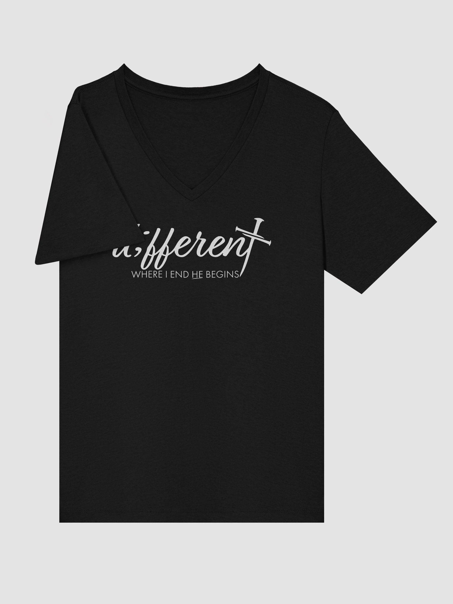 Different Qr code V-neck product image (5)