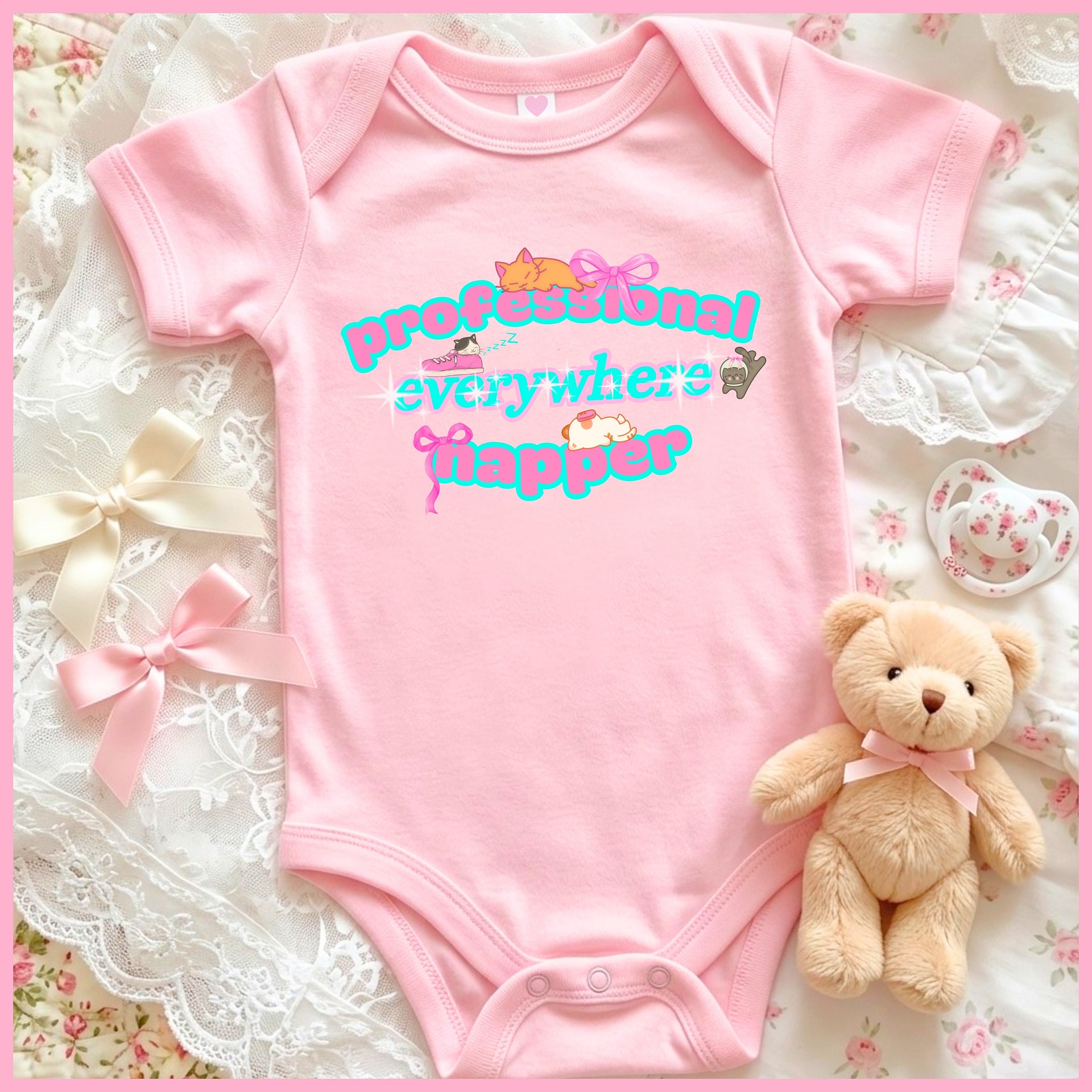Professional everywhere Napper✨Super Soft🪽Onesie🩷 product image (1)