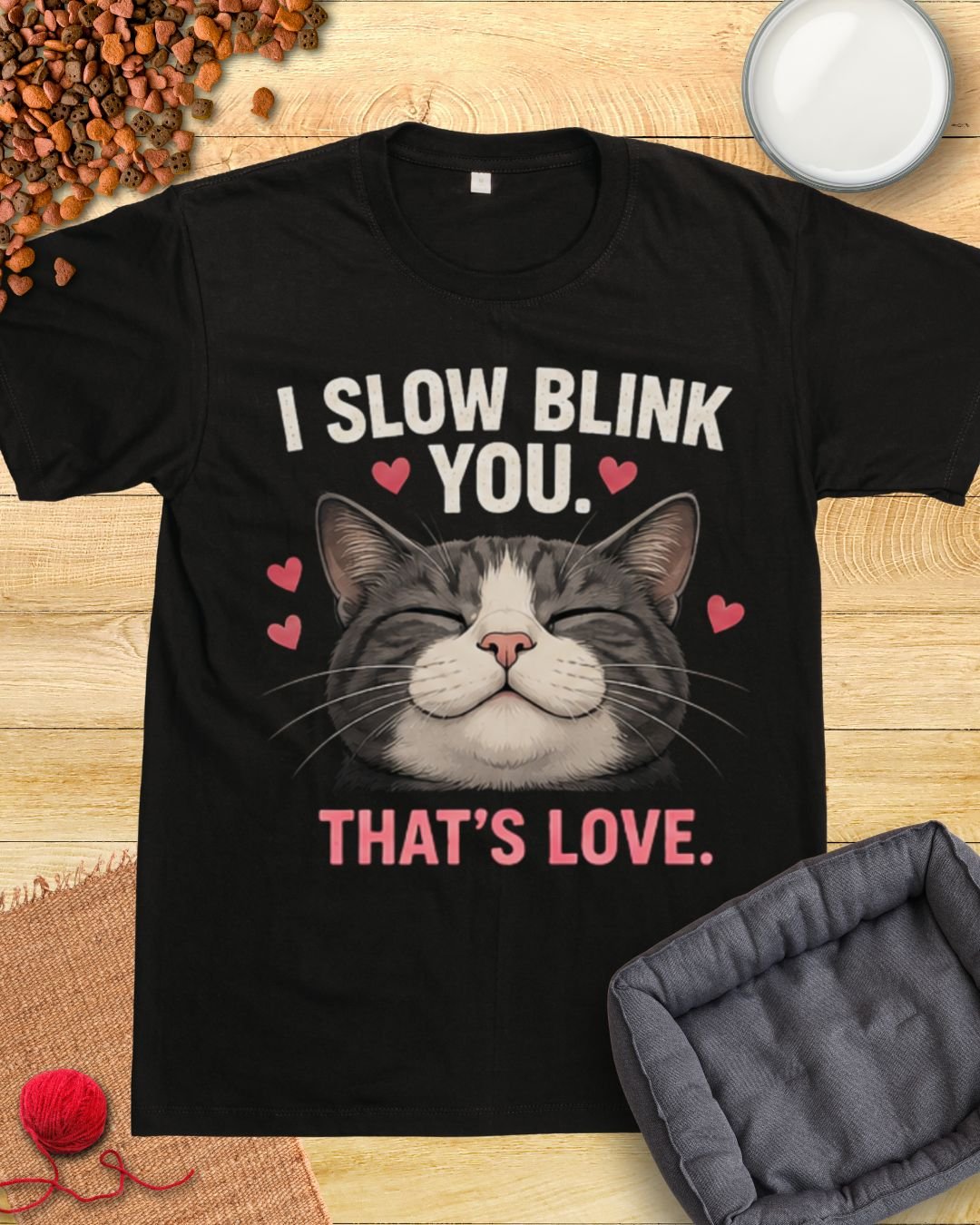 I Slow Blink You That's Love Cat T-Shirt product image (5)