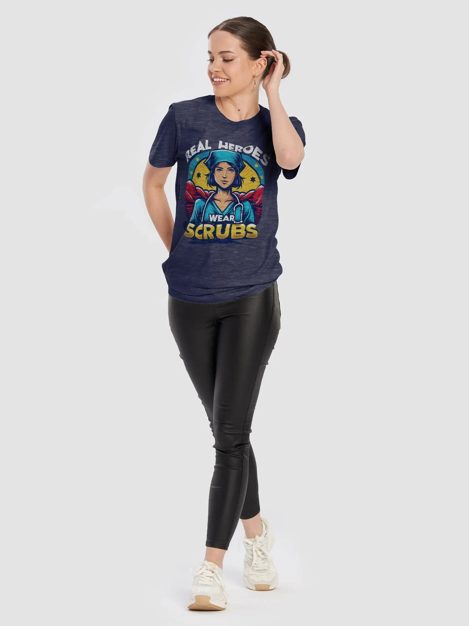 Real Heroes Wear Scrubs T-Shirt product image (102)