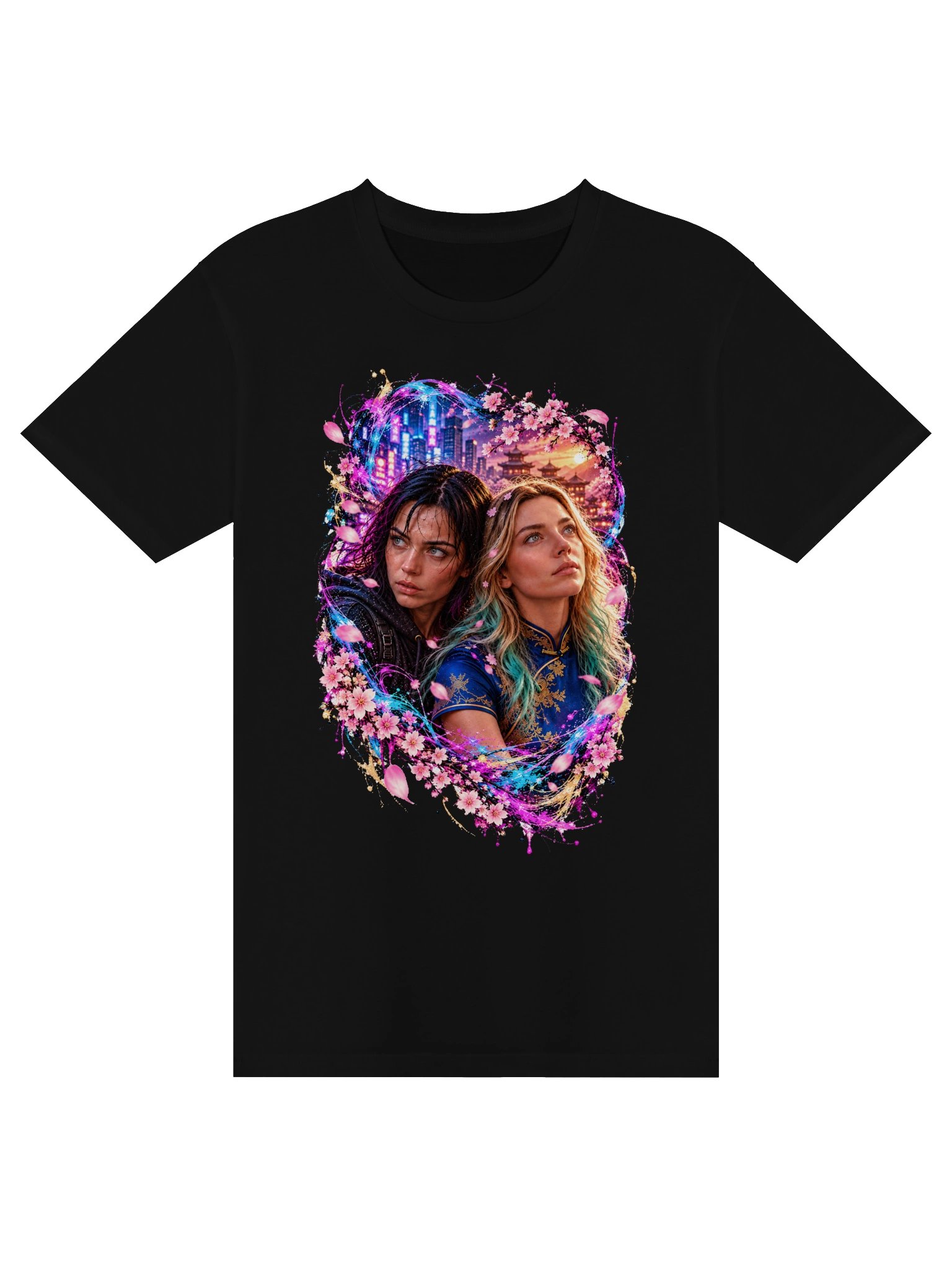 Defiance & Serenity. Two Worlds, One Heartbeat: Unisex Premium Tee product image (4)