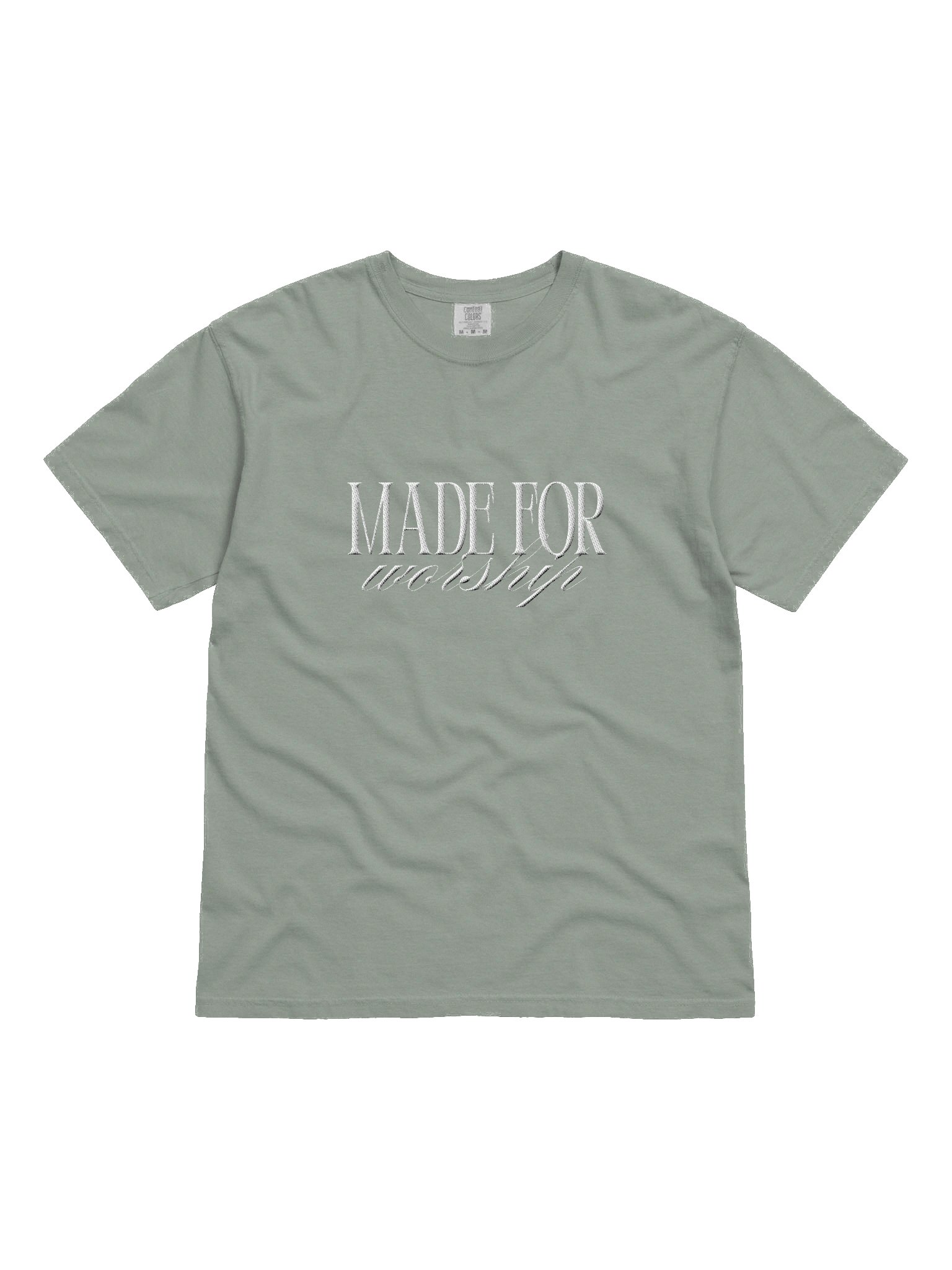 "Made For Worship" Embroidered Tee product image (2)