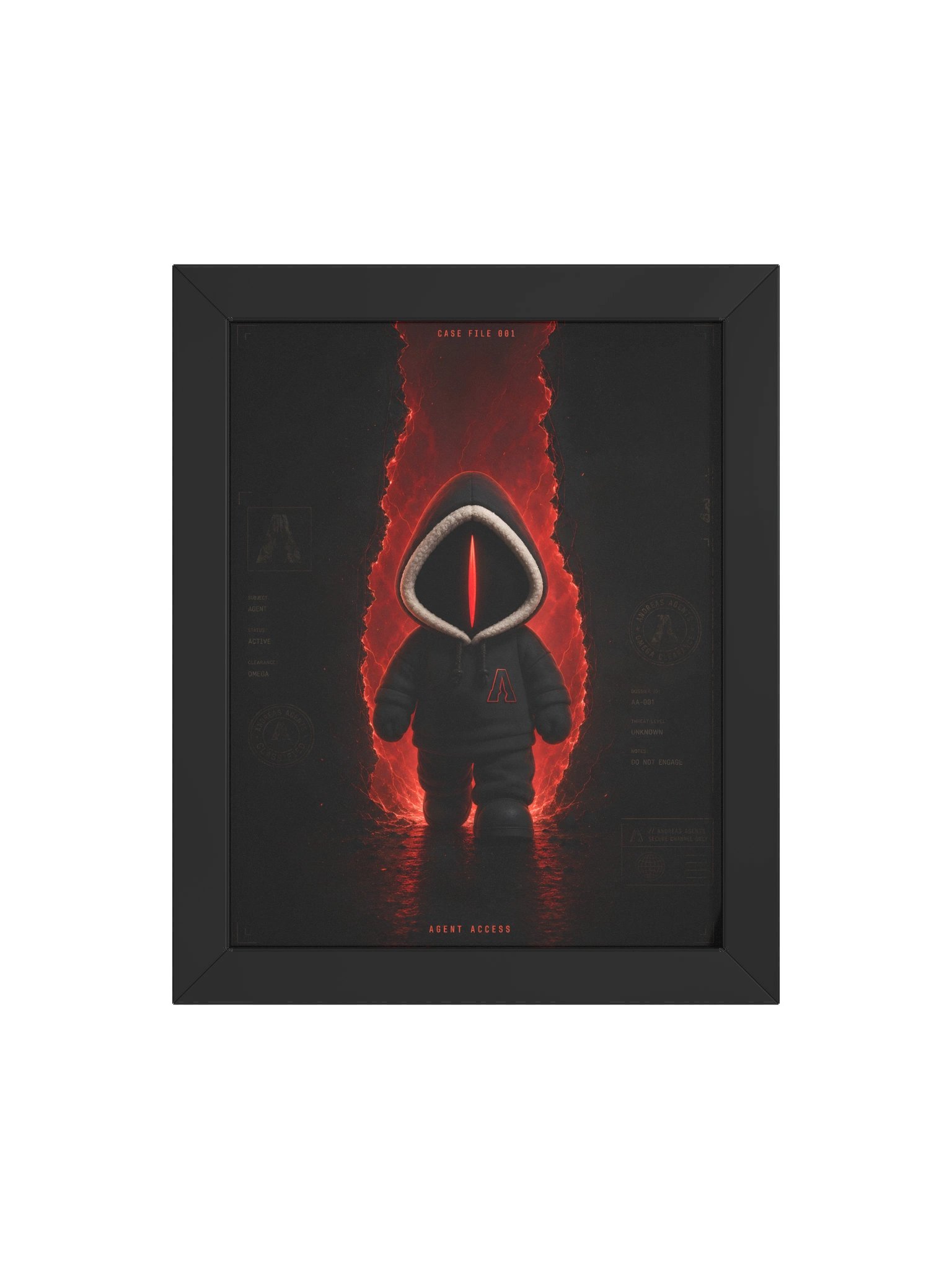 CASE FILE 001: AGENT ACCESS — Framed Print product image (11)