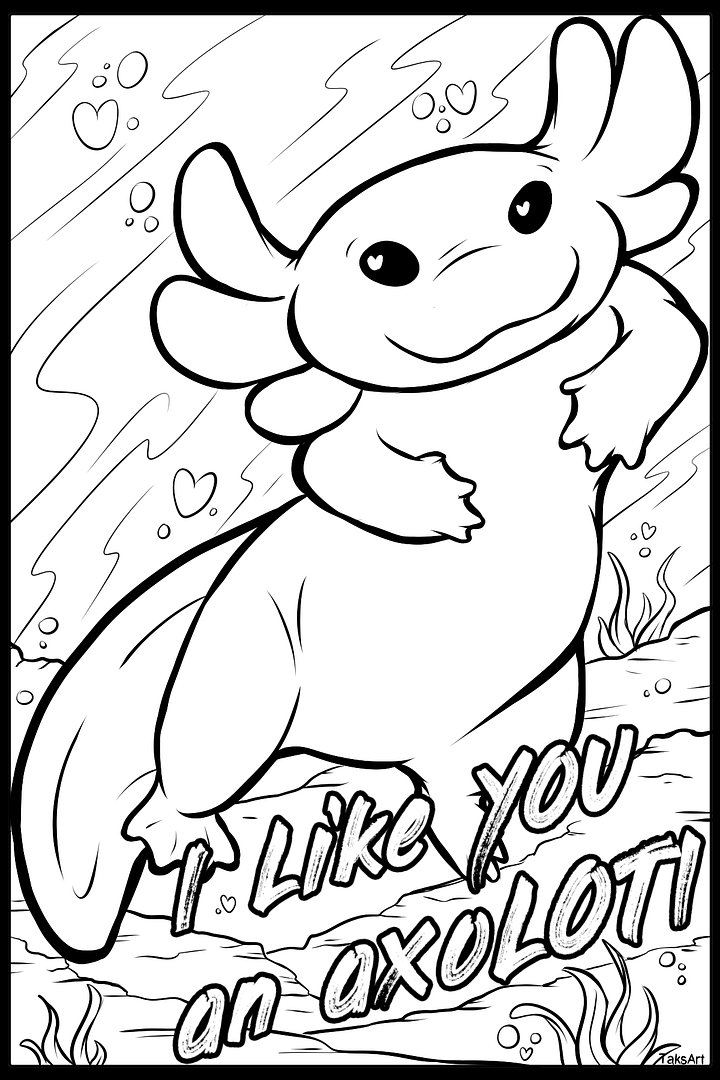 Animal Valentines - Coloring pages product image (1)