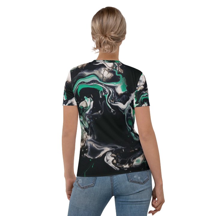 Green Waves - Dreamy Doodles All-Over Print Tee product image (1)