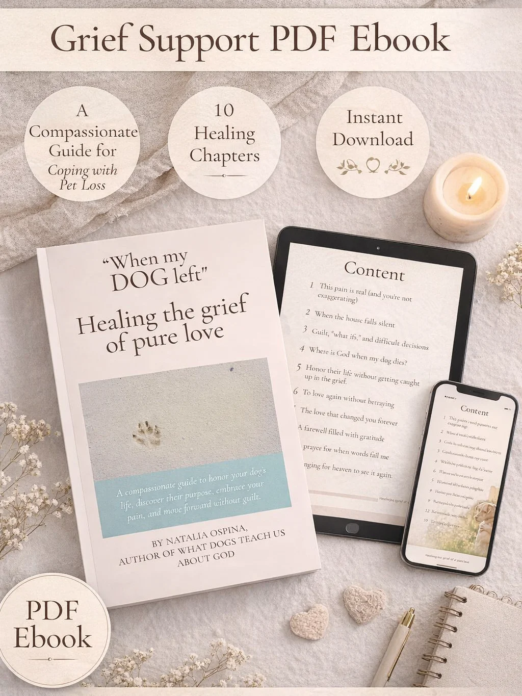 Heal Grief of Losing Your Pet: Pure Love – Healing Guide product image (1)