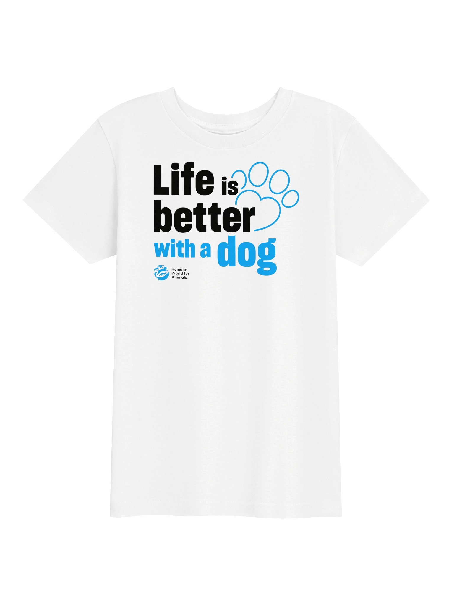 Life is better with a dog - Typographic - Kids shirt product image (1)