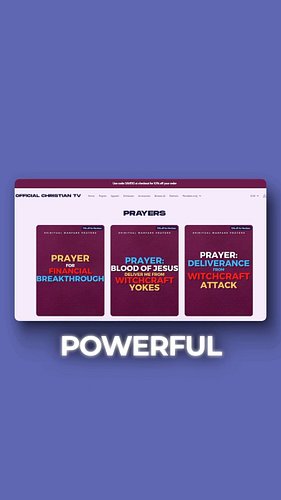 https://www.officialchristianstore.com

Other Official Christian TV Spiritual Warfare Prayer Book Titles can be found (in pap...