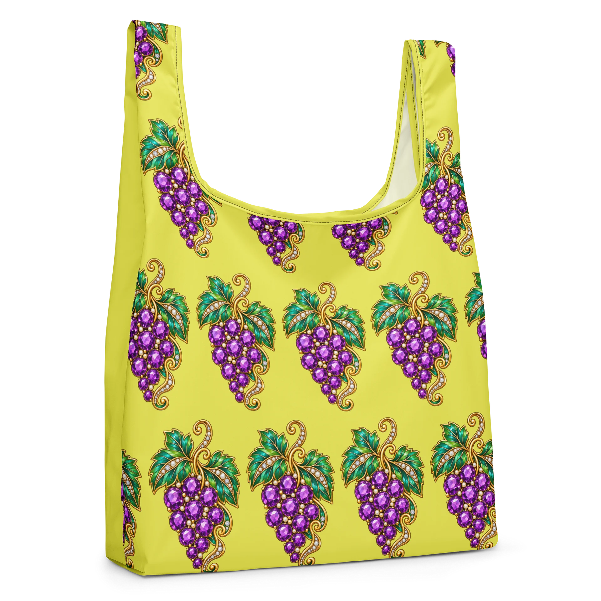 Golden Grape Brooch Design Shopping Tote product image (4)