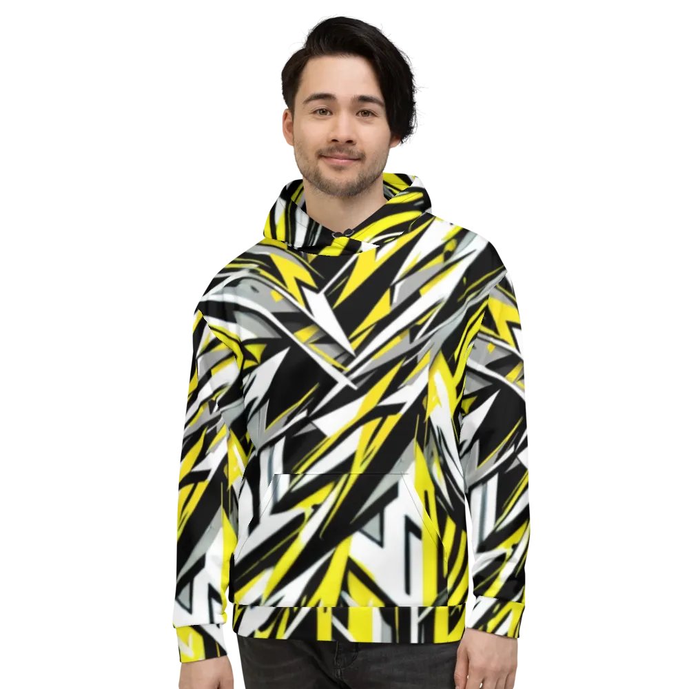 Dynamic Geometric Fusion Unisex Hoodie product image (2)
