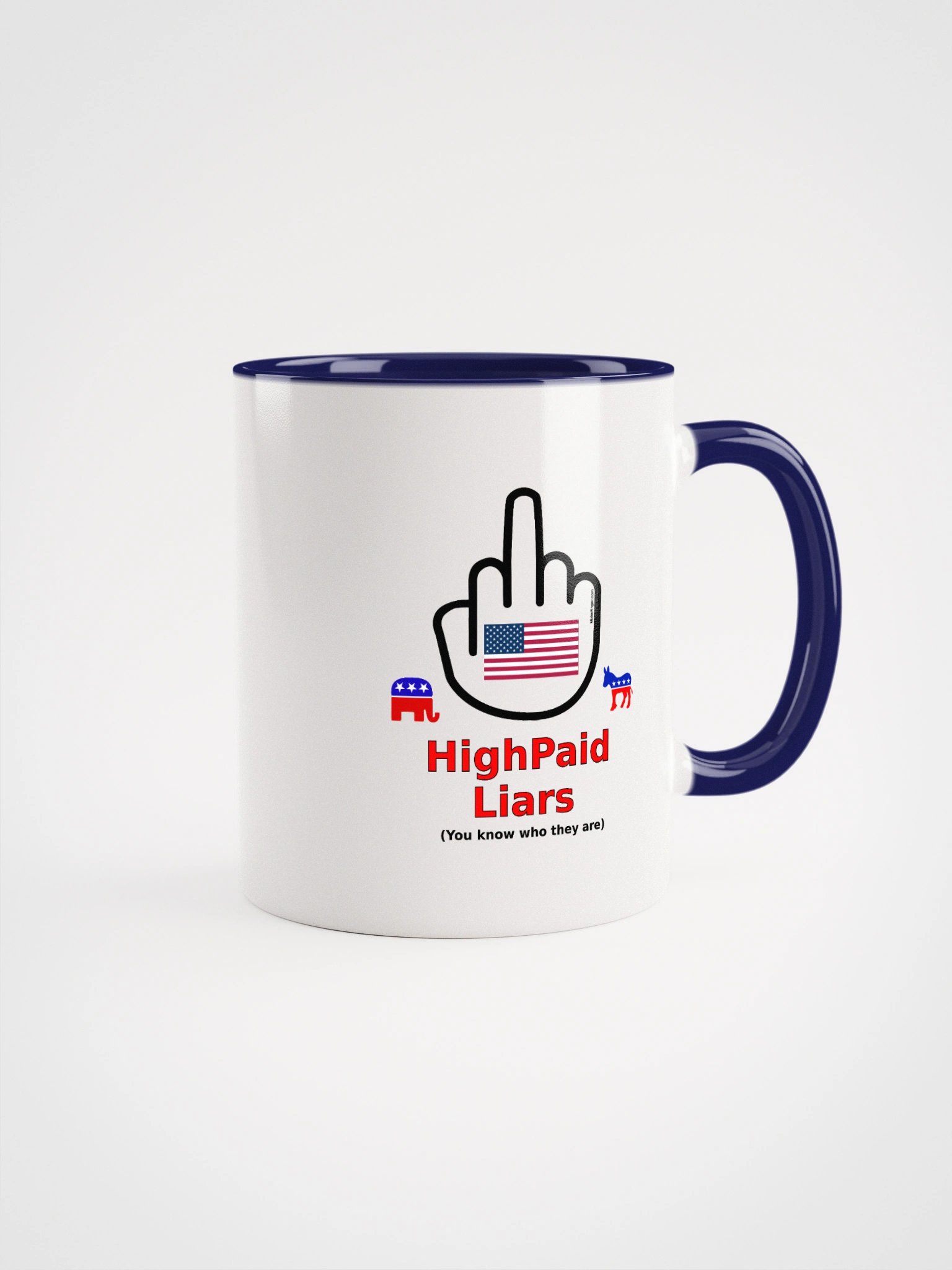Two-tone Ceramic Mug-MisterFinger-Liars-B product image (4)