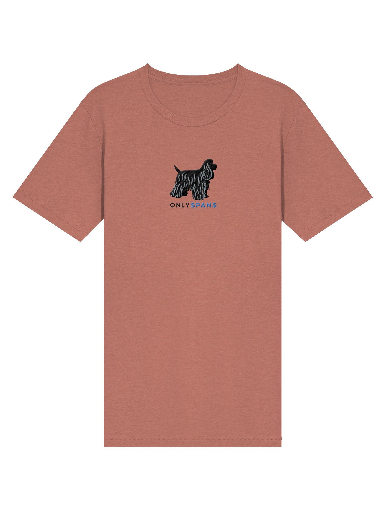 Only Spans T-Shirt(Embroidered) of an American Cocker Spaniel(Black) product image (14)