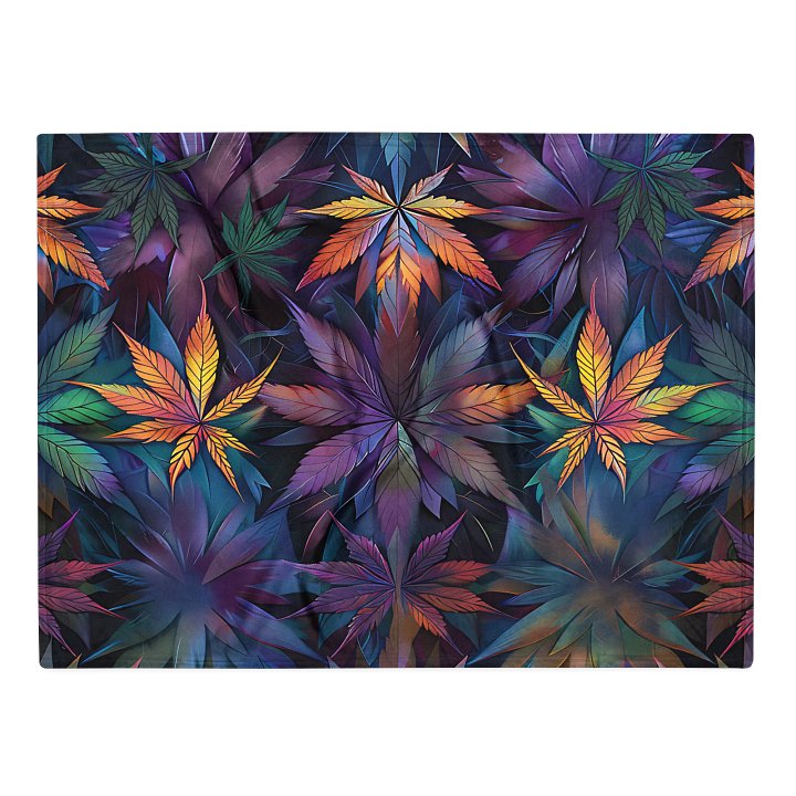 Cannabis - Lunar Leaf - Design | Silky Soft Throw Blanket product image (1)