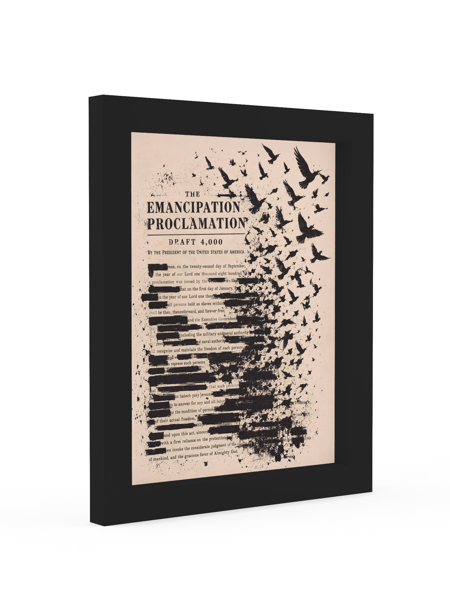 Emancipation Proclamation Distressed Art Print product image (4)