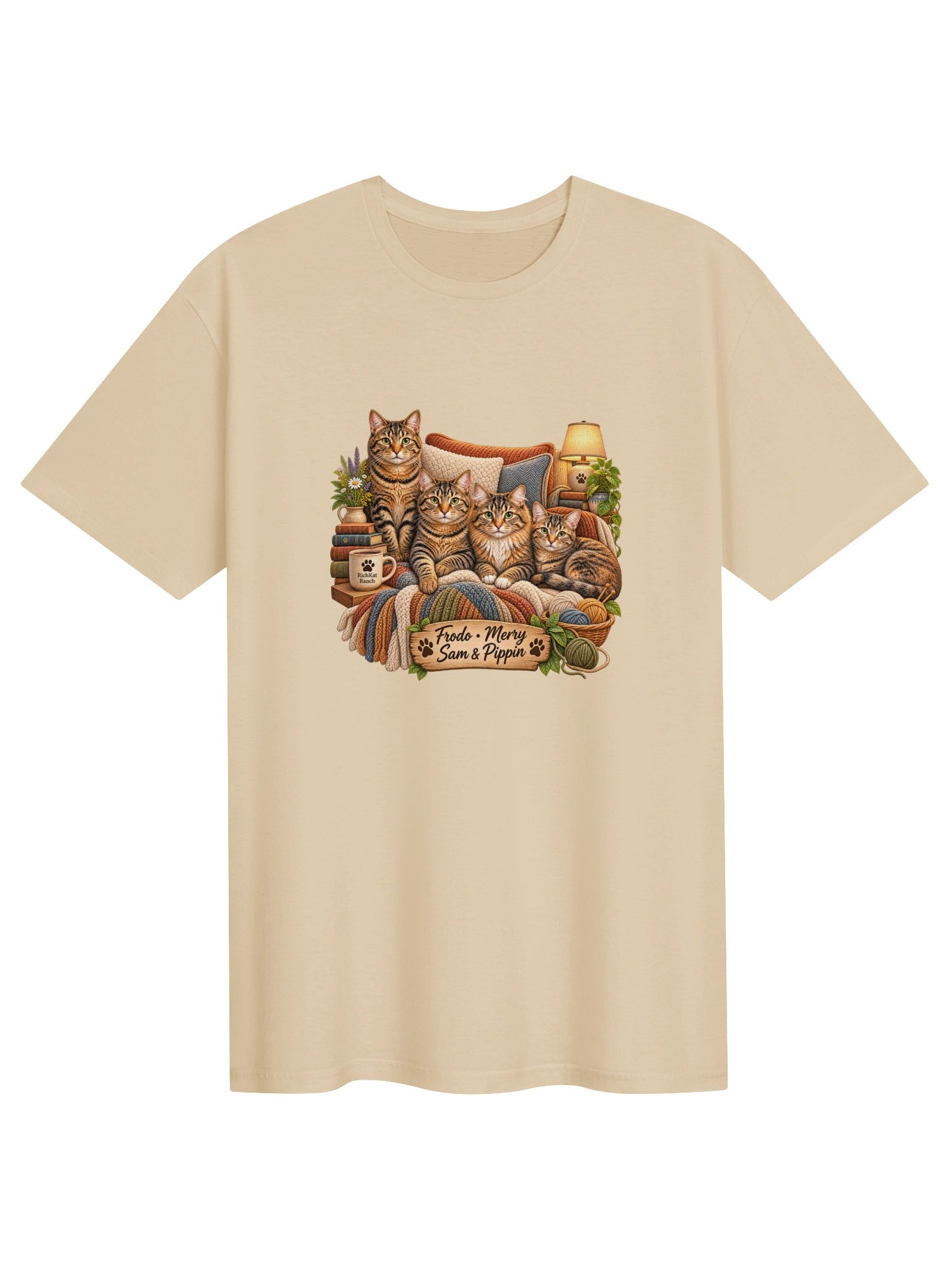 Frodo, Merry, Sam & Pippin Cozy Cats T-Shirt product image (61)