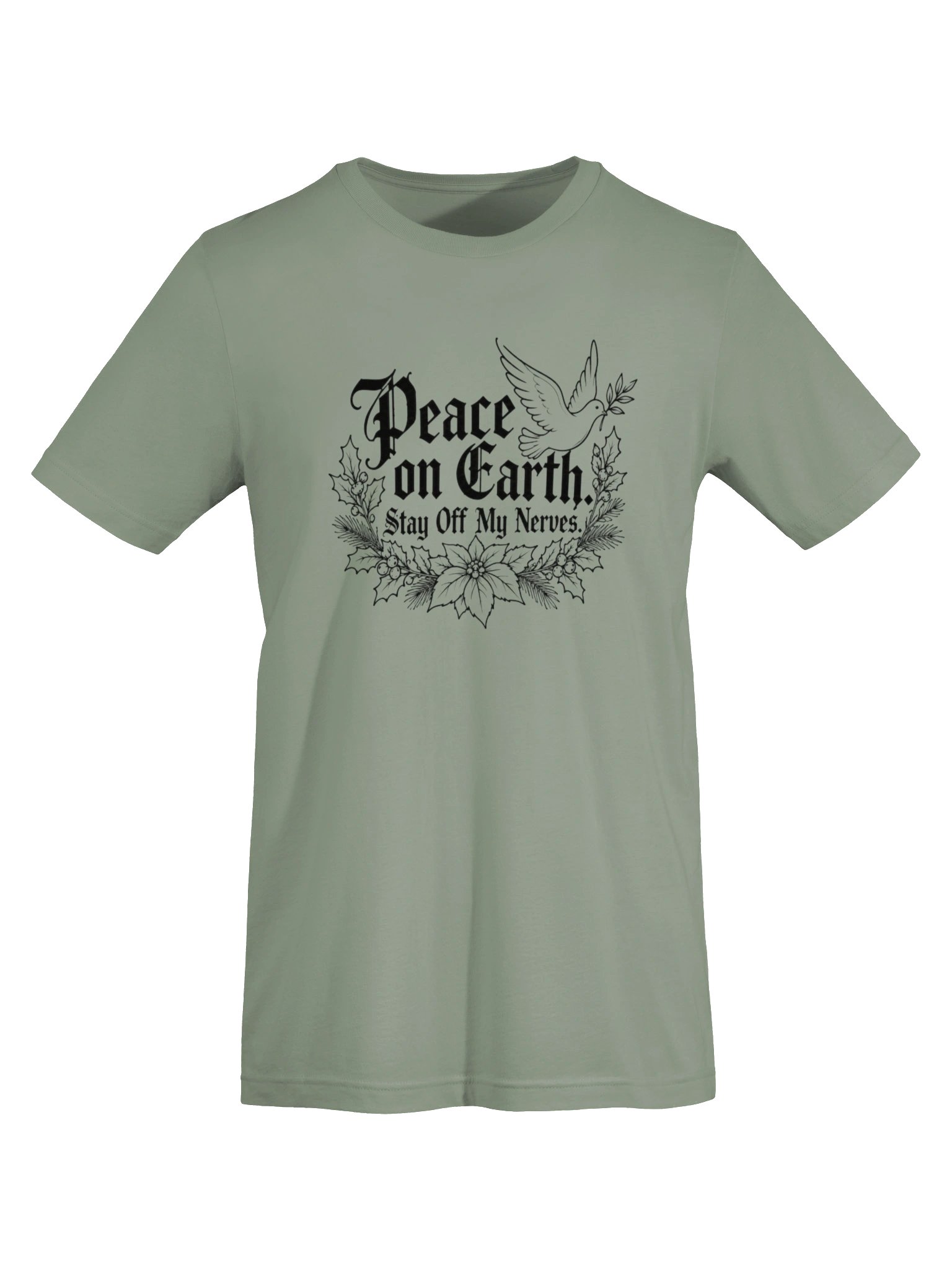 Peace on Earth. Stay Off My Nerves. | Funny Christmas T-Shirt product image (6)