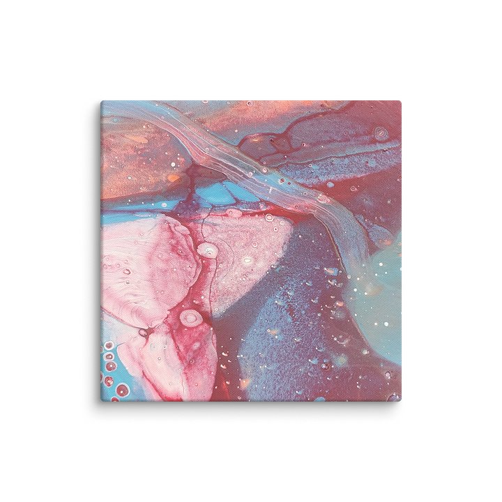 "Pink Space" Abstract Art Pour Canvas Print product image (1)