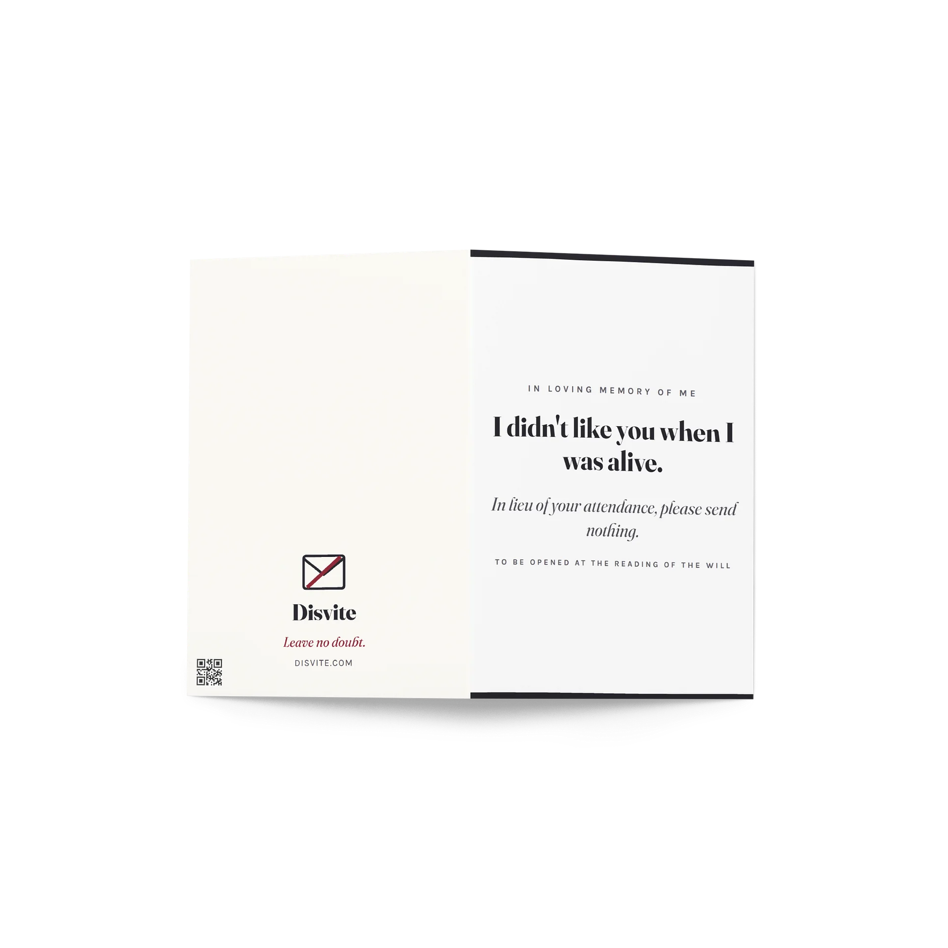 In Loving Memory of Me Card product image (4)