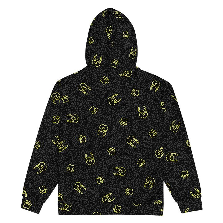 Psych Pattern Zip-Up Hoodie - Night Yellow product image (2)
