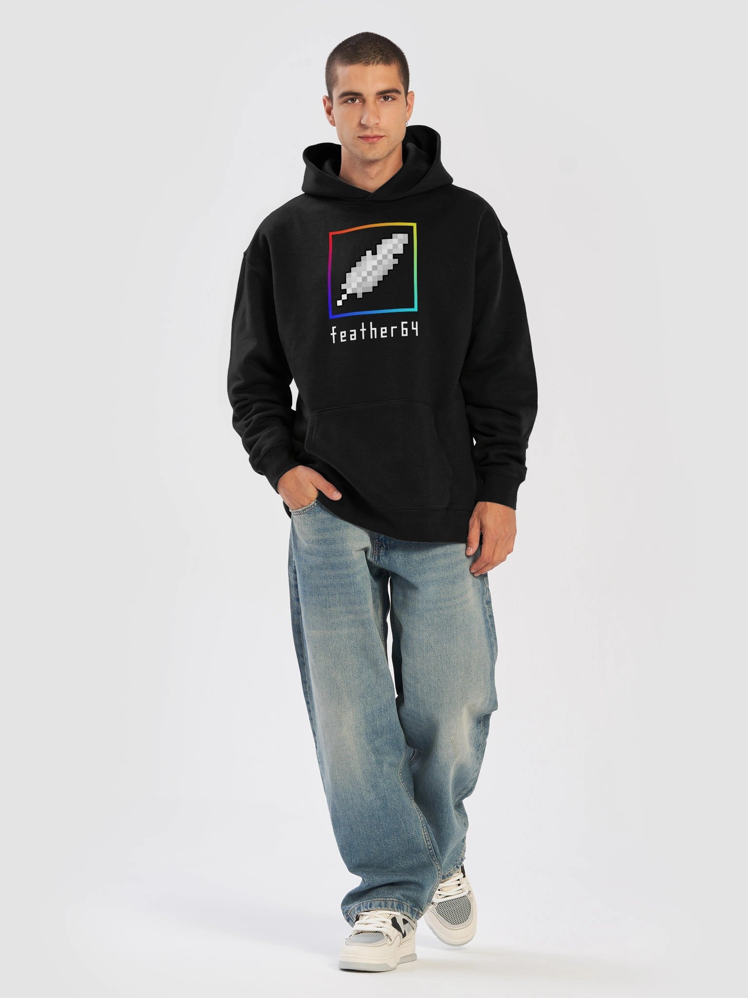 Feather64 Pullover Hoodie (Exposed Gamer) product image (5)