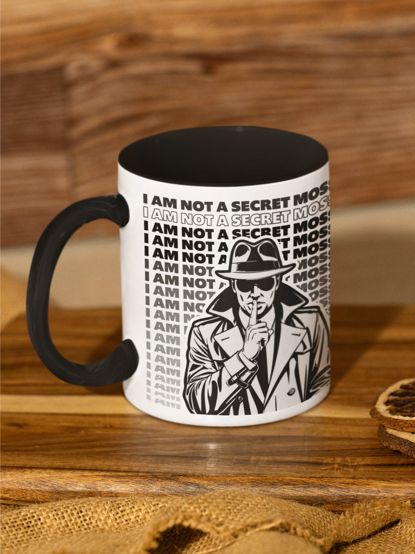 Secret Mossad Man Duo-Color Mug product image (1)