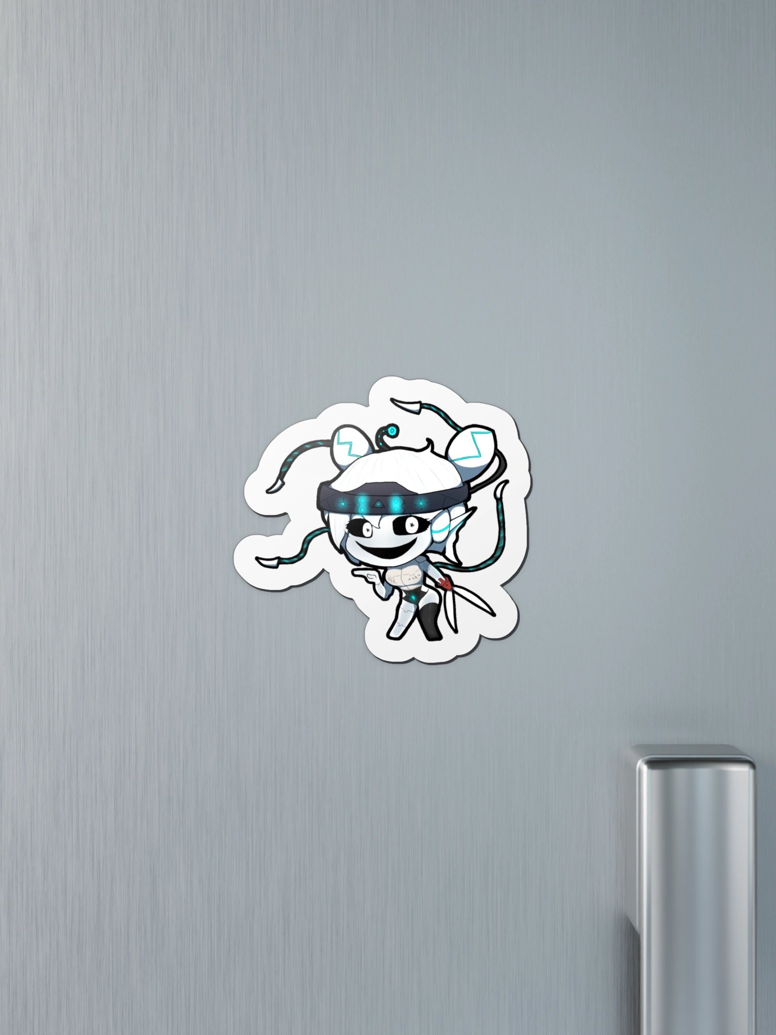 Aerylla VA's Killer Robot Fridge Magnet product image (4)