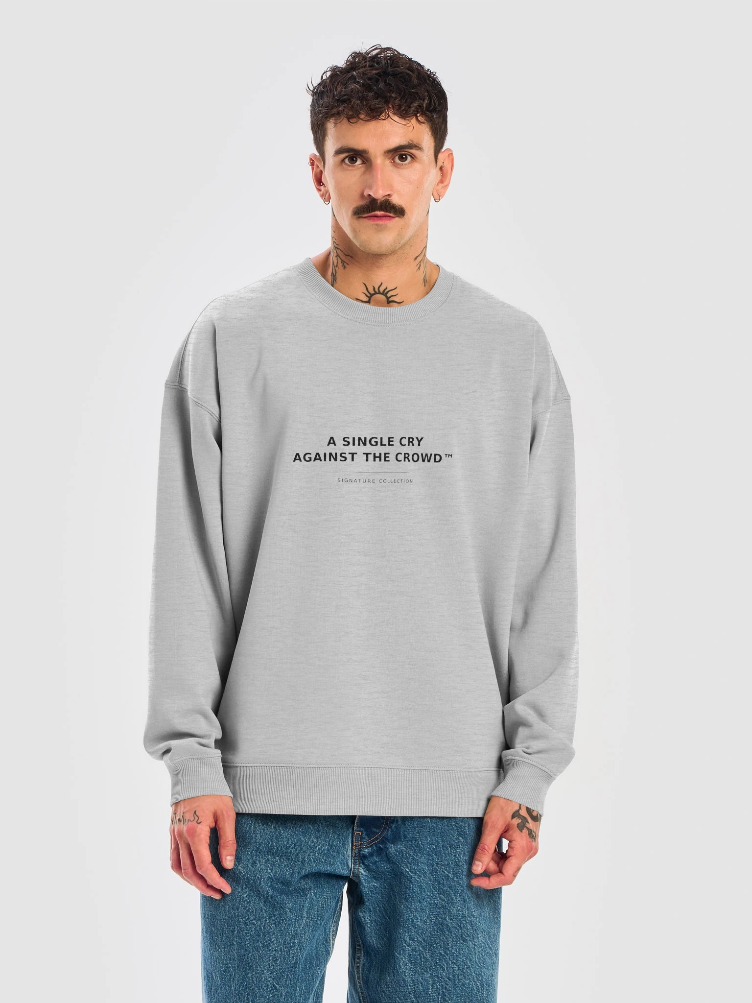A Single Cry Against the Crowd™ — Signature Essential Oversized Sweatshirt | Beyond Homelands™ product image (5)