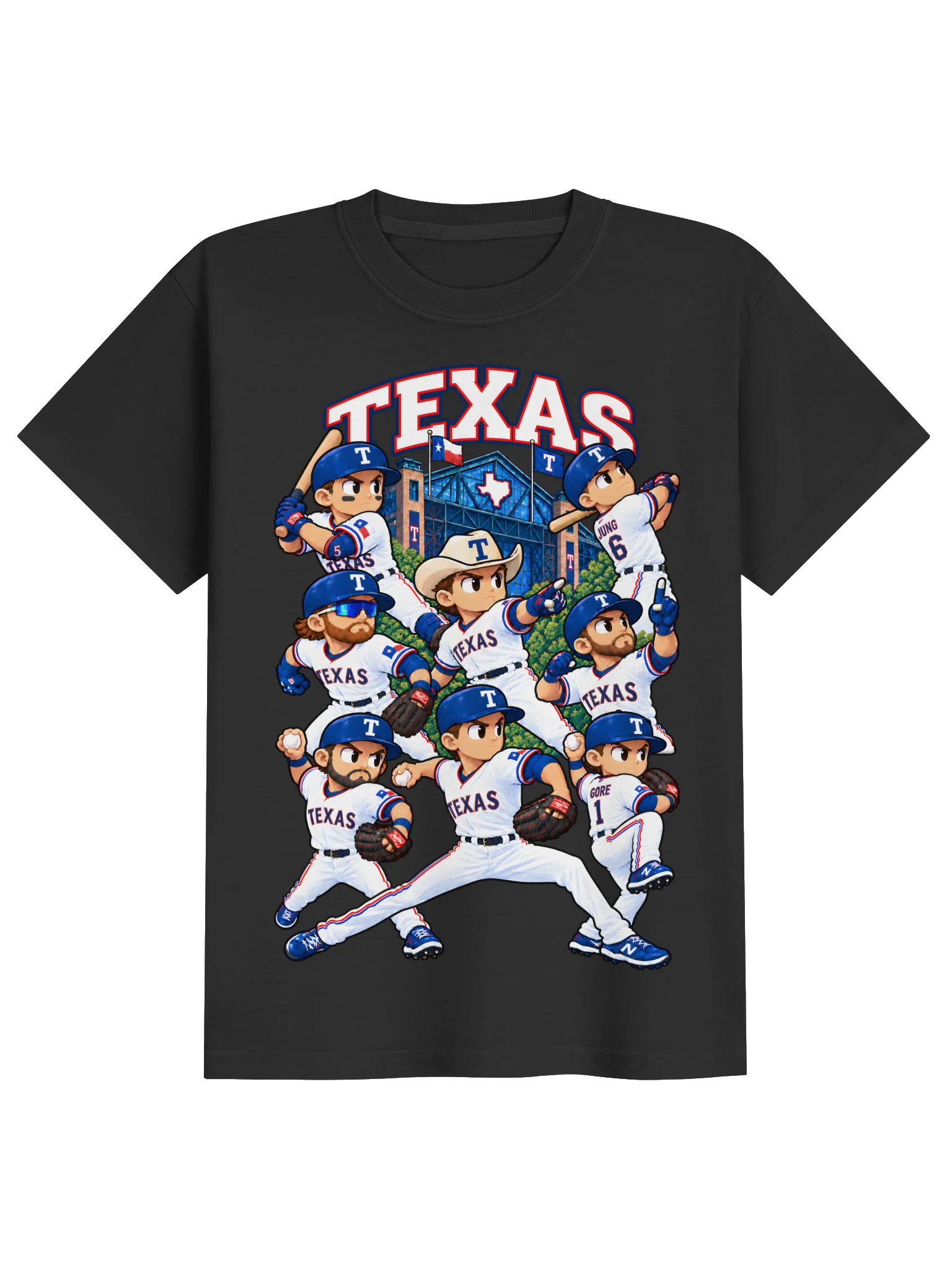 Texas Baseball 2026 Animated Player T-Shirt - Kids product image (1)