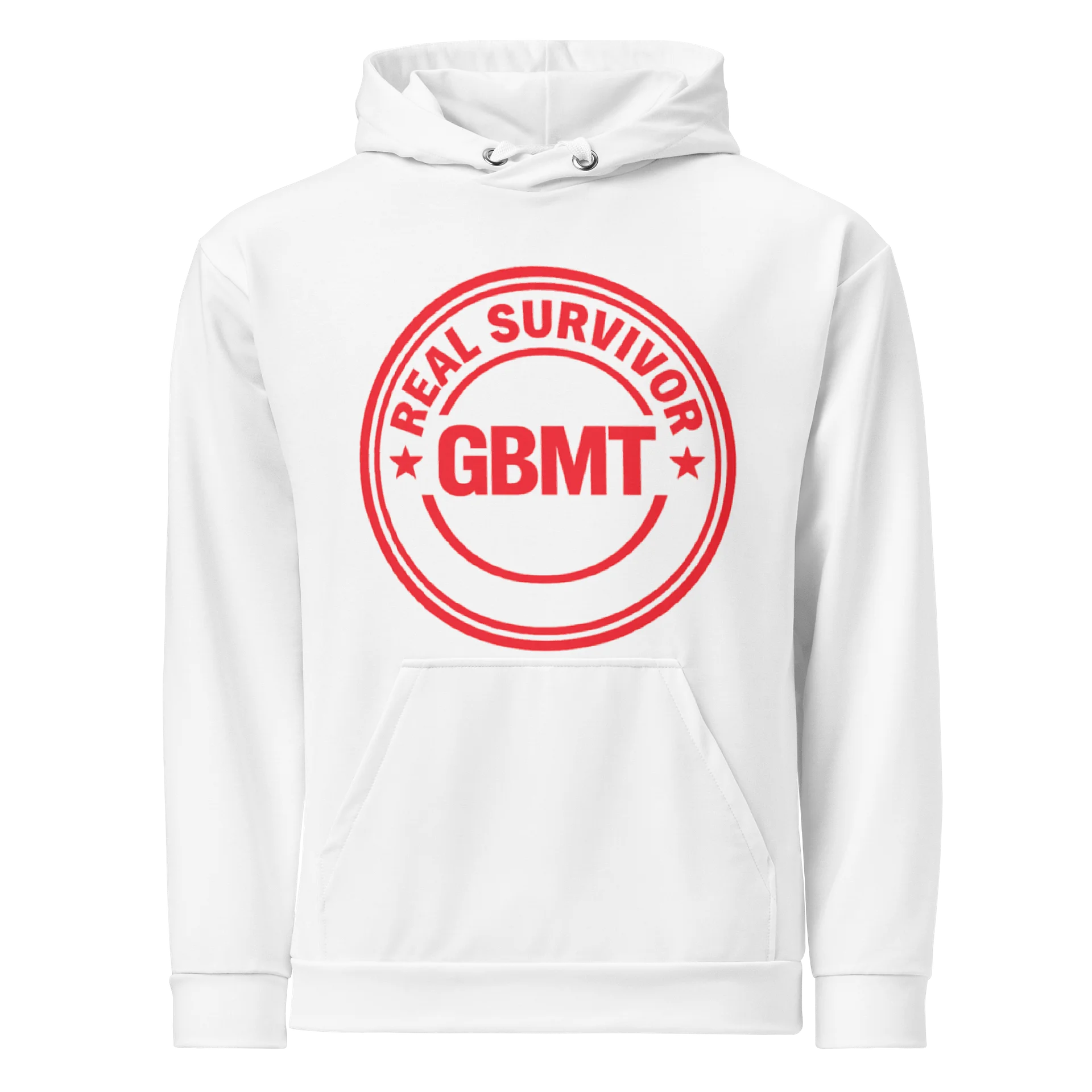 Real Survivor GBMT Hoodie – Red Edition product image (1)