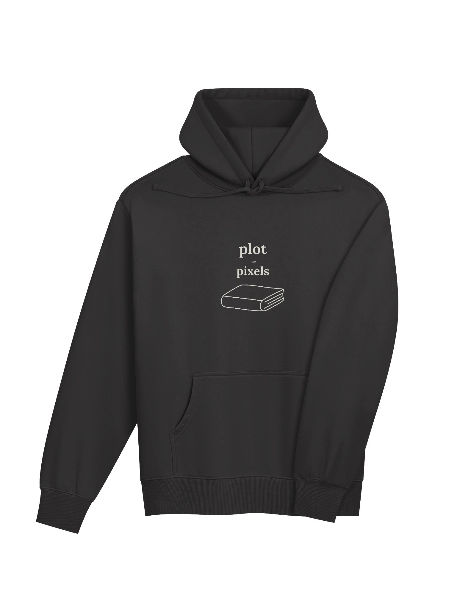 Plot Over Pixels Heavyweight Hoodie | Coal product image (4)