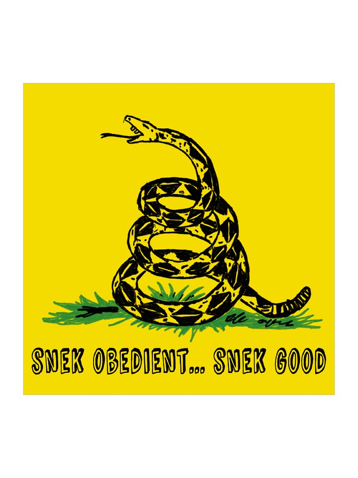 SNEK OBEDIENT Kiss Cut Stickers product image (1)