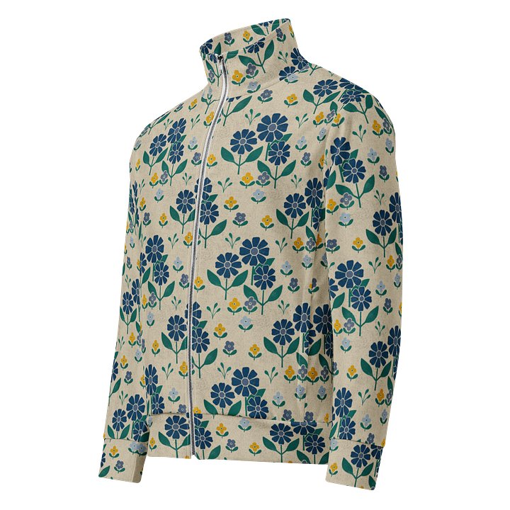 Country Retro Flour Sack Flowers Recycled Unisex Track Jacket product image (1)