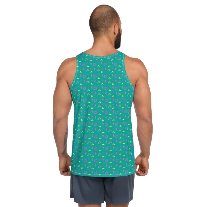 Oh Worm? teal pattern tank top product image (2)