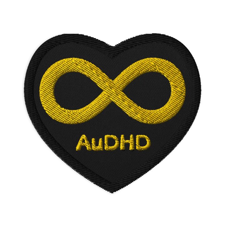 Golden Infinity AuDHD Patch (Heart) product image (1)
