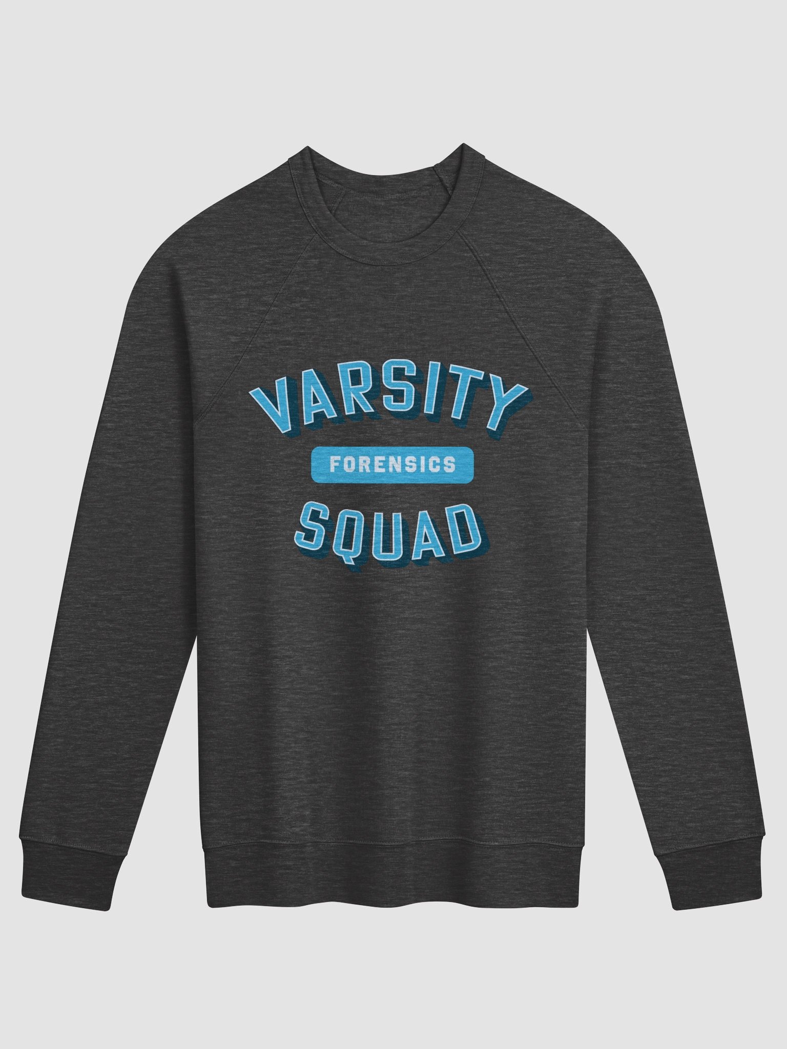Varsity Forensics Squad Pullover Sweatshirt - Dark Grey product image (9)