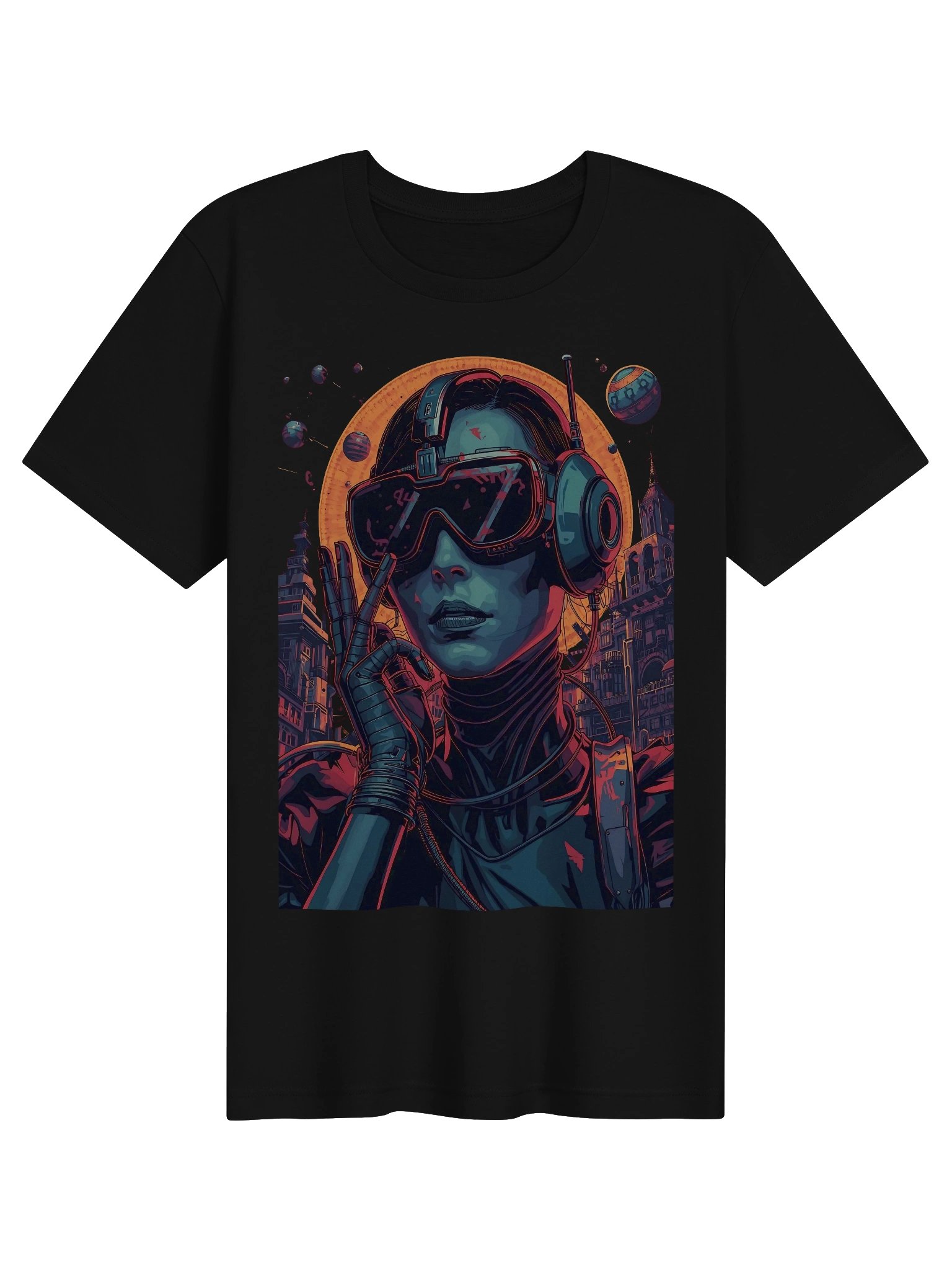 Synthwave City Drive Lightweight T-Shirt product image (1)
