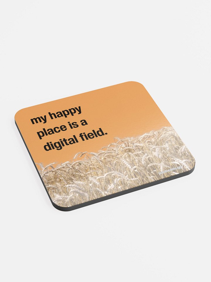 Happy Place Glossed Cork Coaster product image (2)