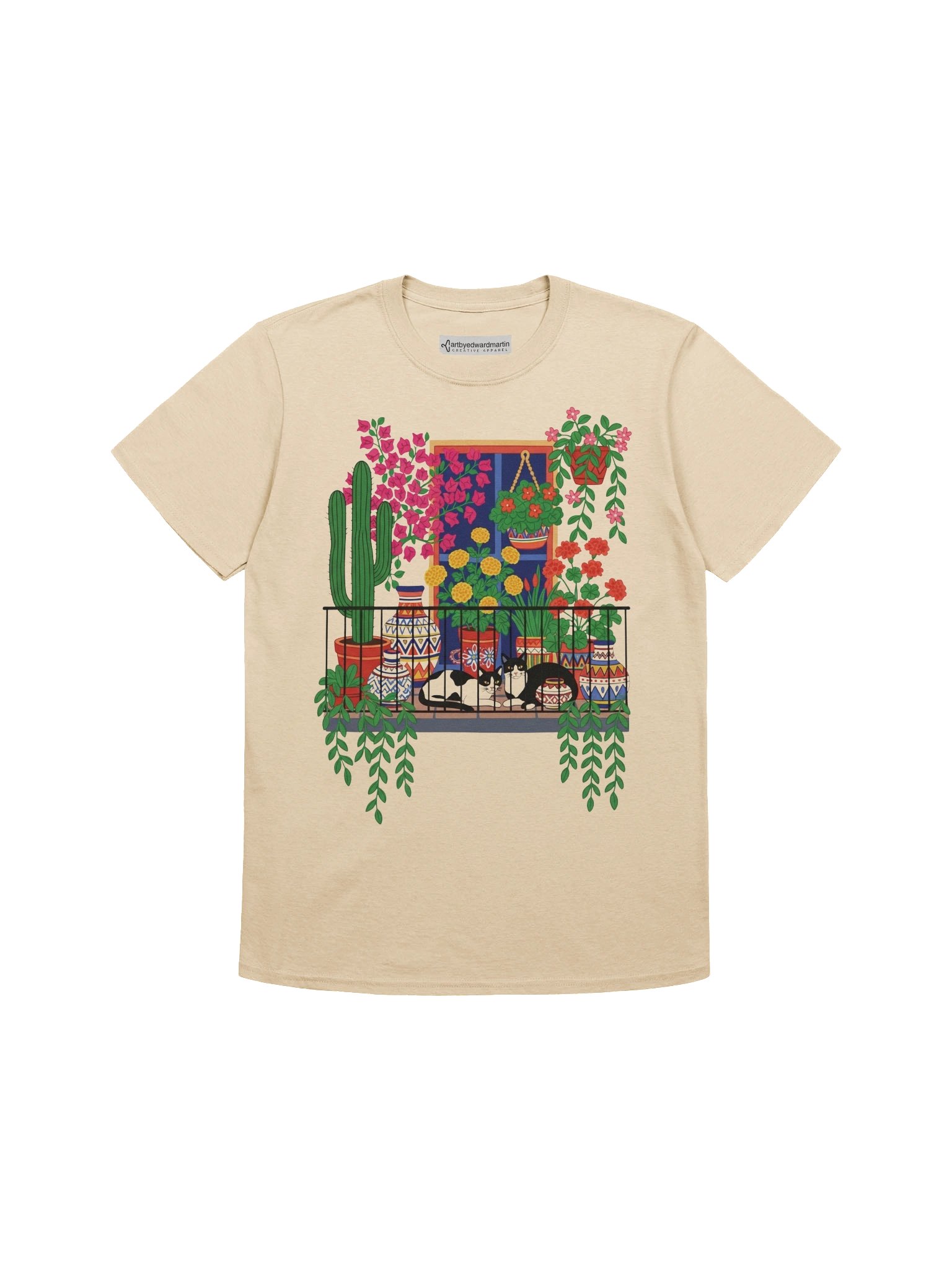 Balcony Cats Unisex T-Shirt product image (2)