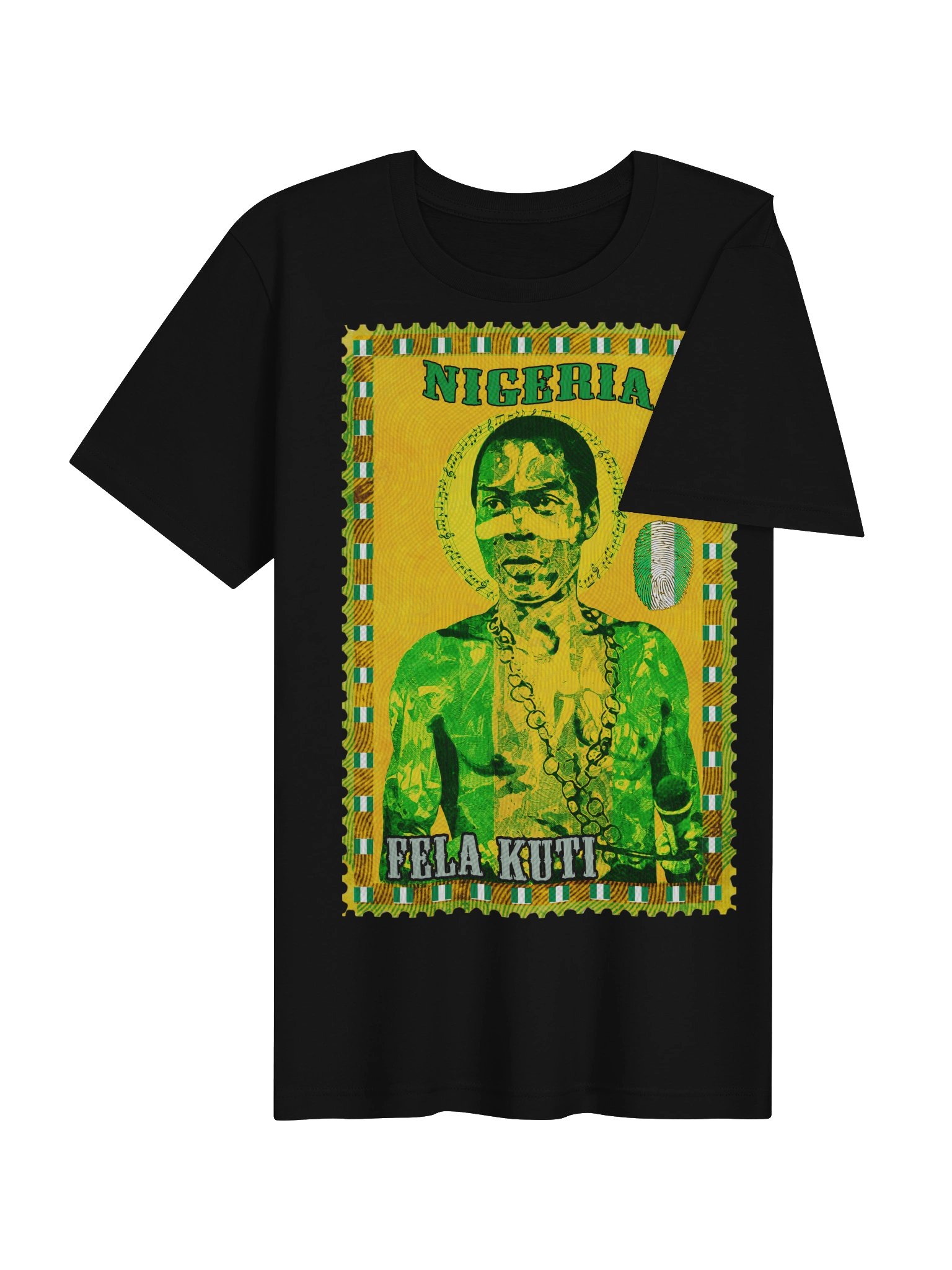 Fela Kuti Vintage Postage Stamp Tee | Nigeria Afrobeat product image (37)
