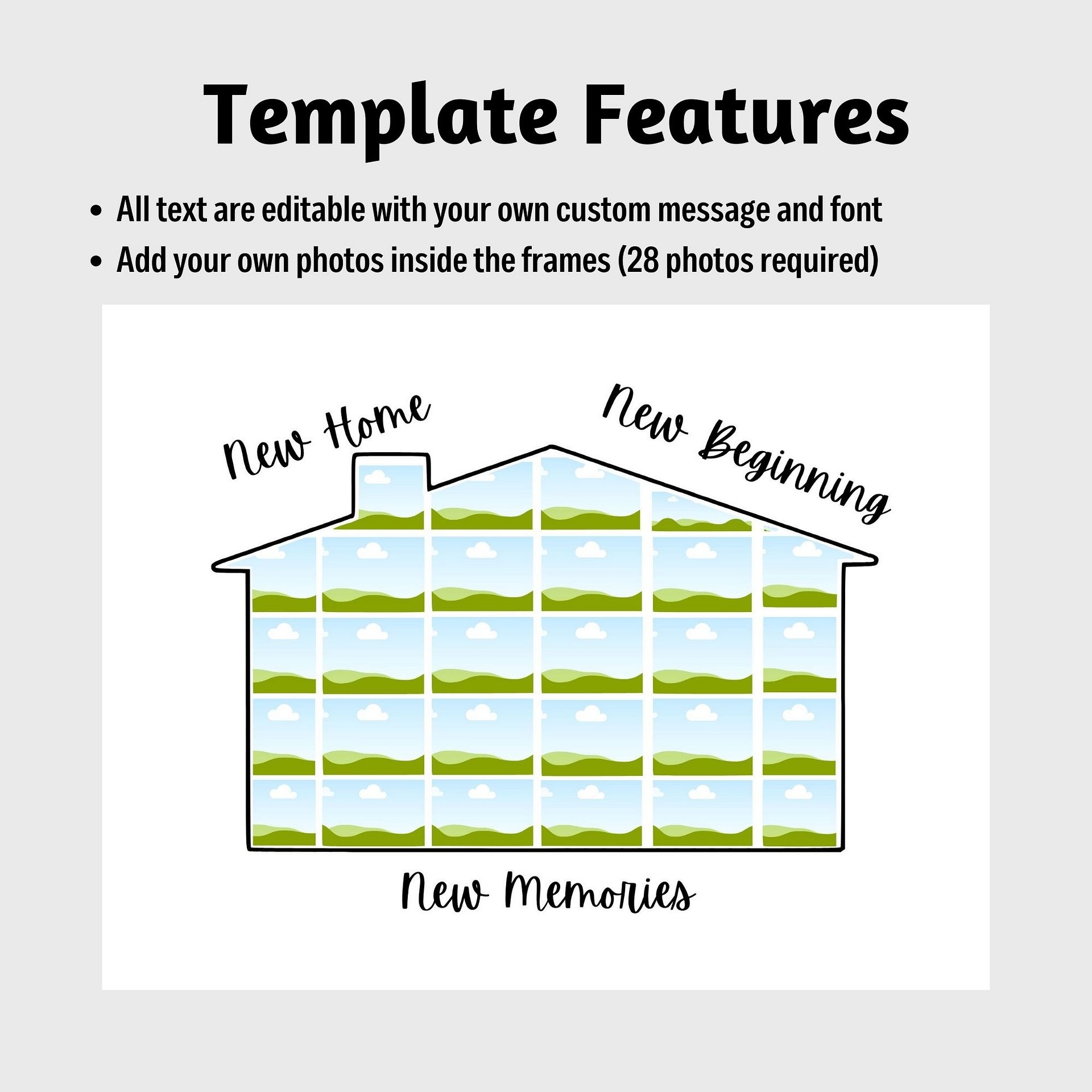 Housewarming Photo Collage Canva Template product image (4)