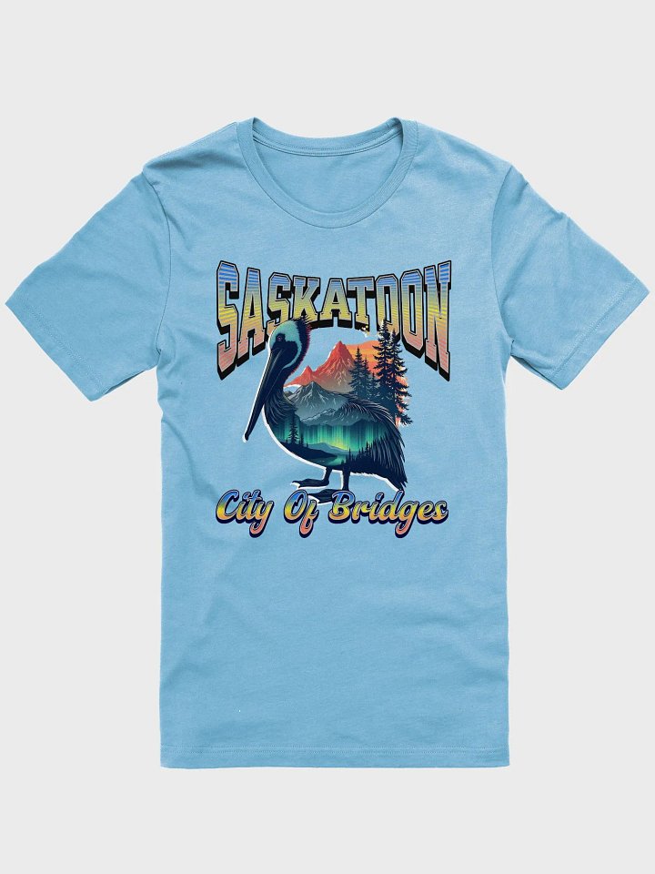 Saskatoon City Of Bridges Pelican Iconic Comfort T-Shirt product image (1)