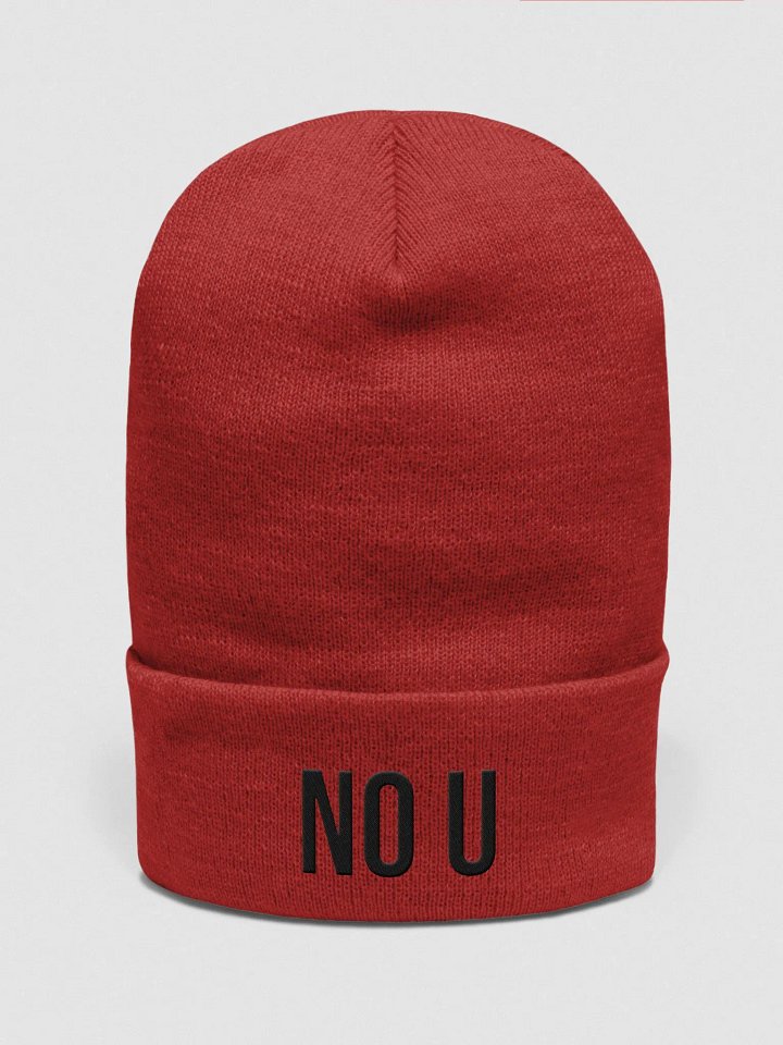No U Beanie (RED) product image (1)