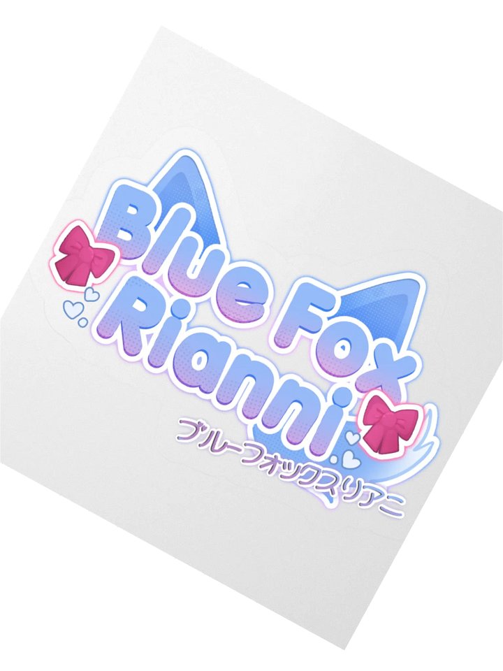 Blue Fox Vinyl Stickers product image (2)