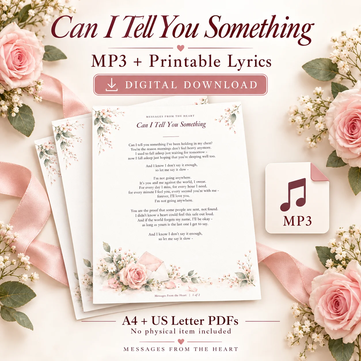 Can I Tell You Something — MP3 + Printable Lyrics product image (1)