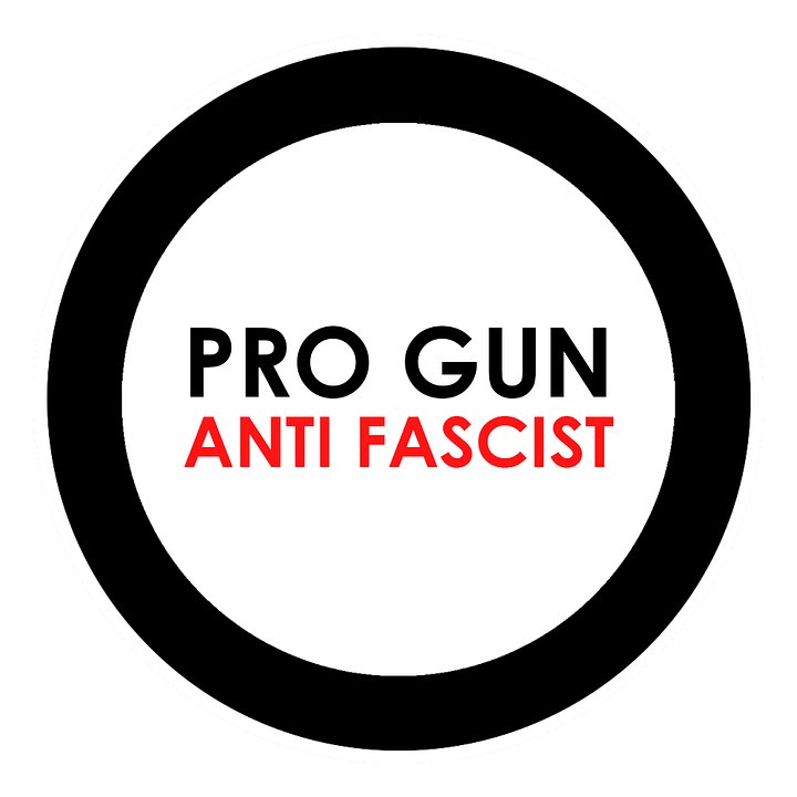 Pro Gun Anti Fascist Sticker product image (1)