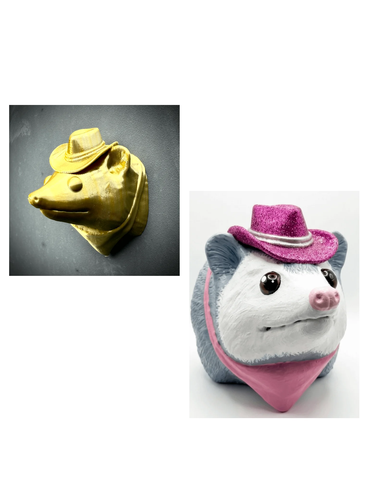 Possum Party Bundle: Wall Mount + Magnet (Gold & Silver) product image (1)
