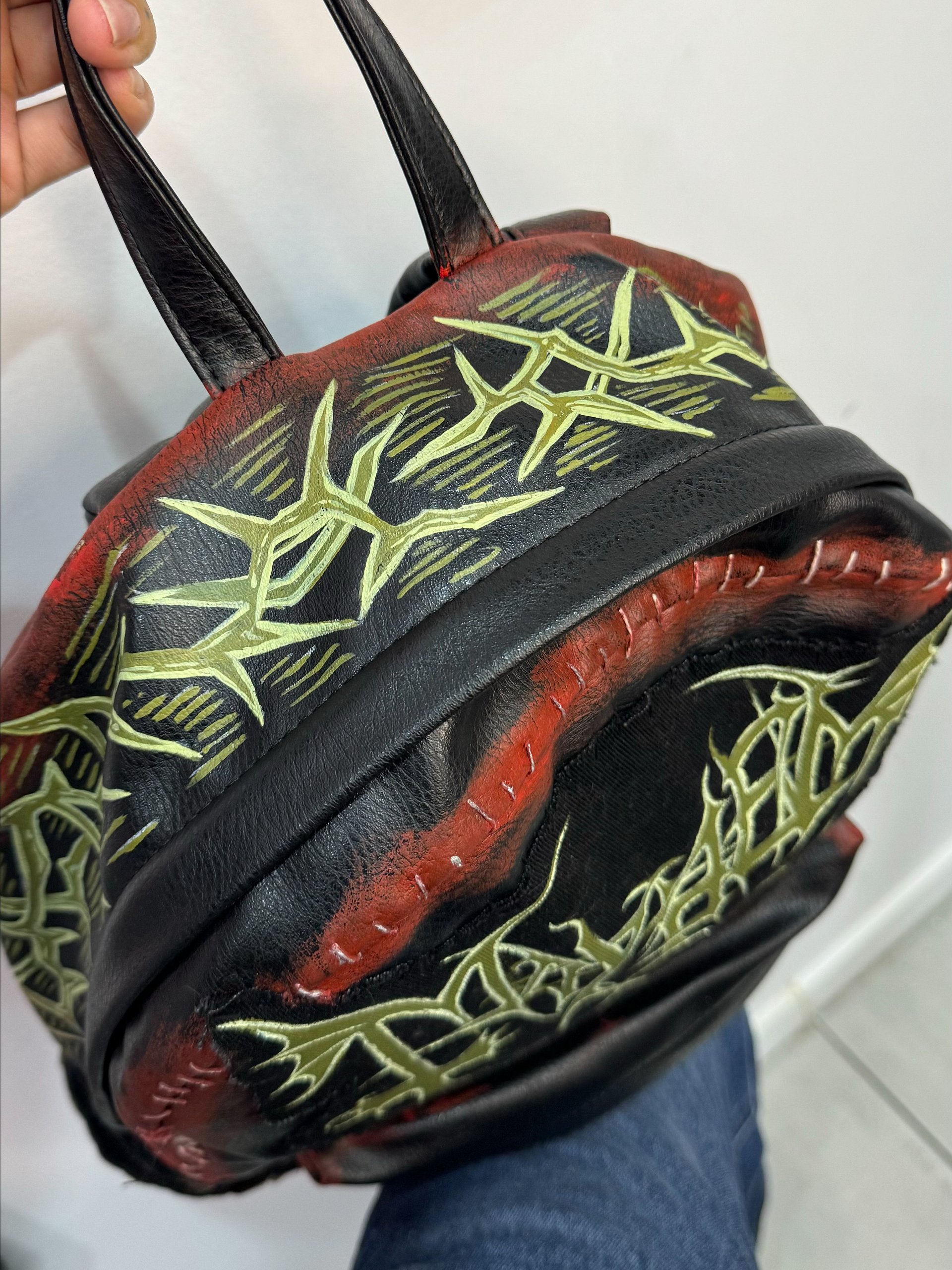🌑 MAYHEM "De Mysteriis" Custom Hand-Painted Backpack product image (6)