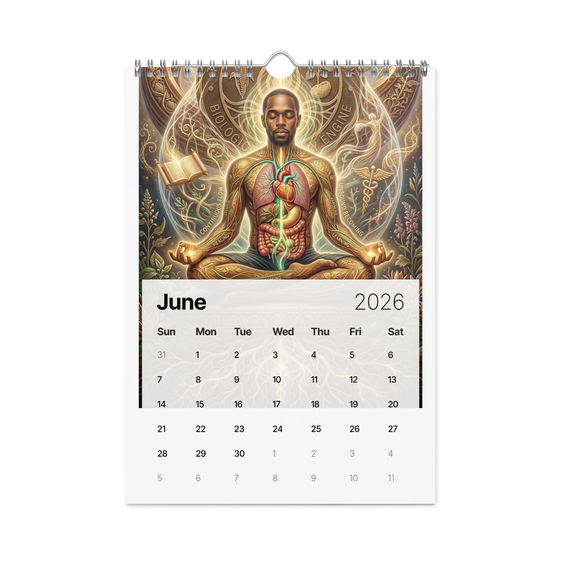 2026 Wellness Apothecary Wall Calendar product image (8)