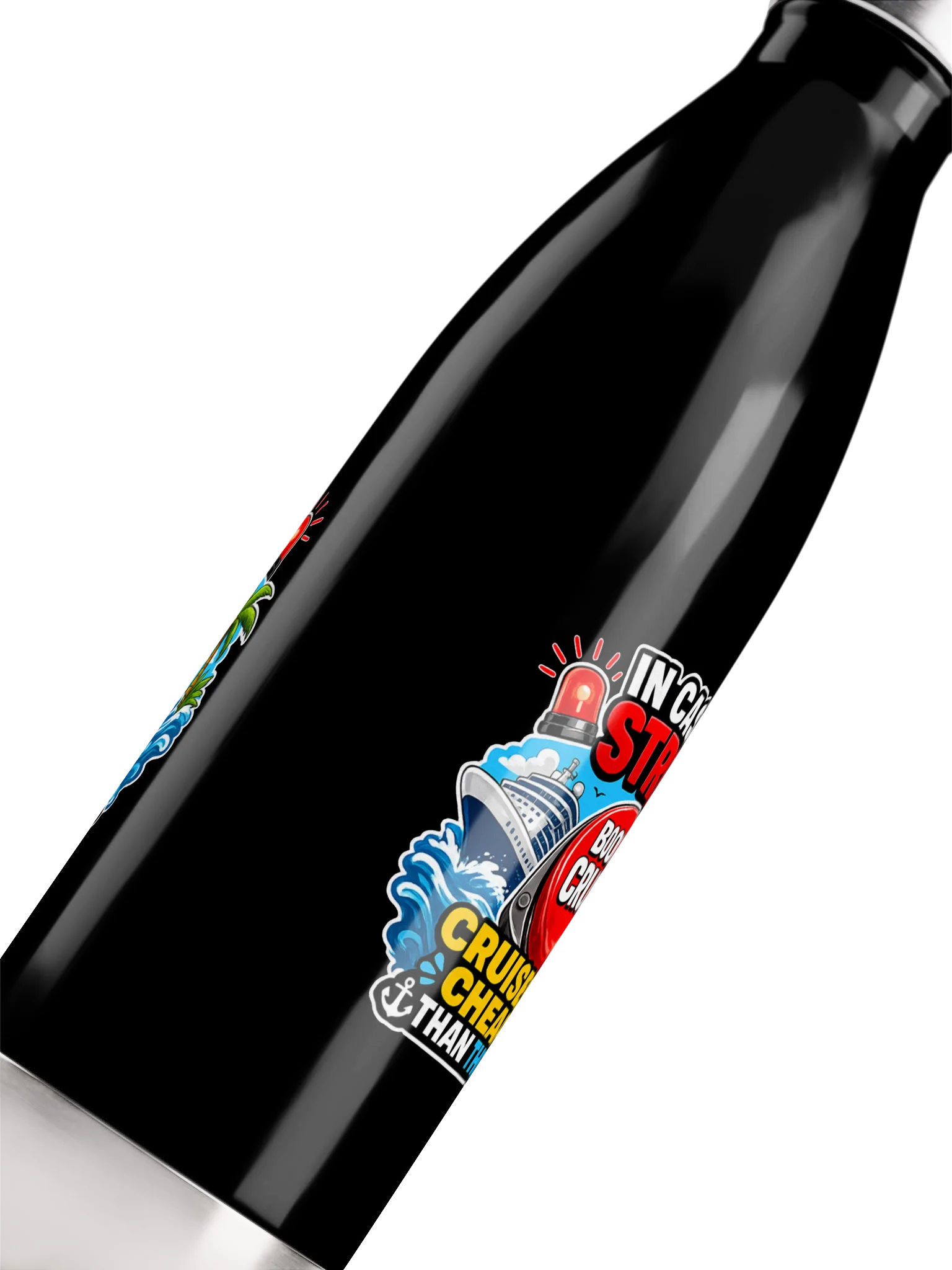 Cruises Are Cheaper Than Therapy Stainless Steel Water Bottle product image (5)