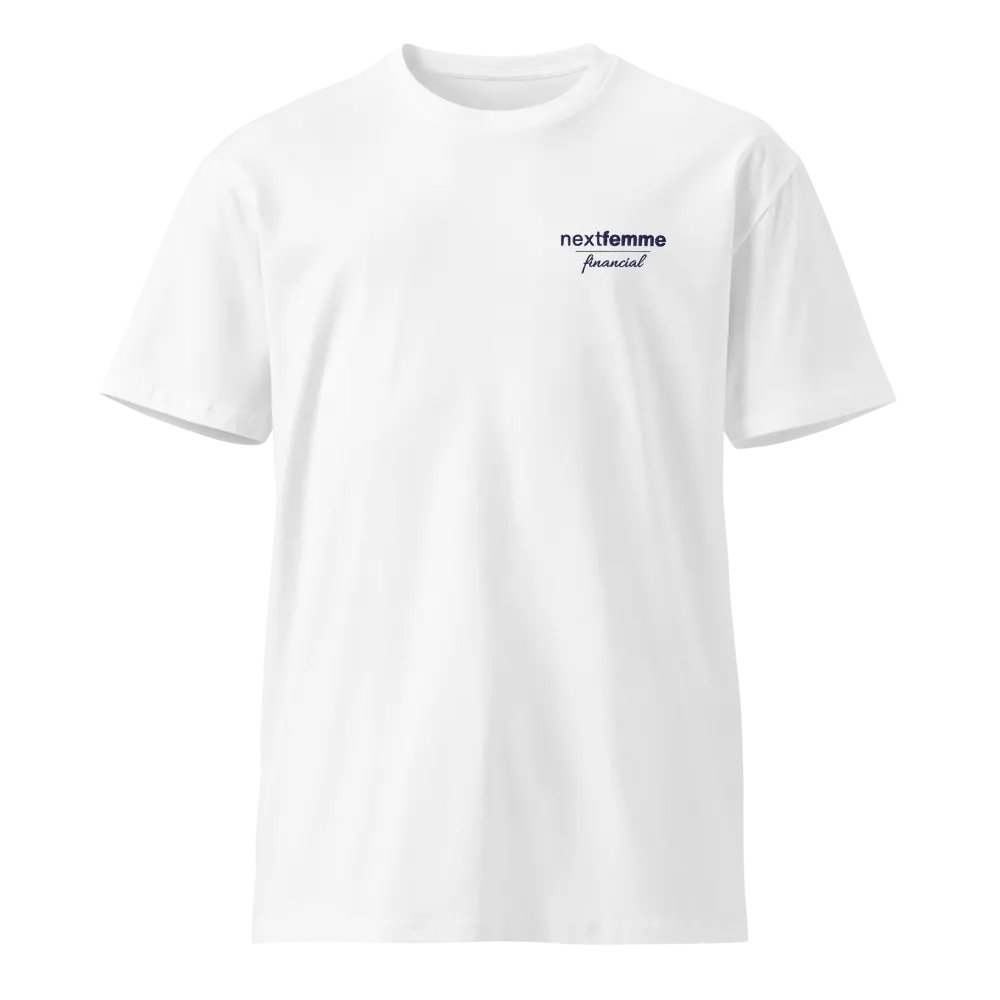 Supreme Comfort Premium Cotton Unisex Tee with Navy Logotype product image (1)